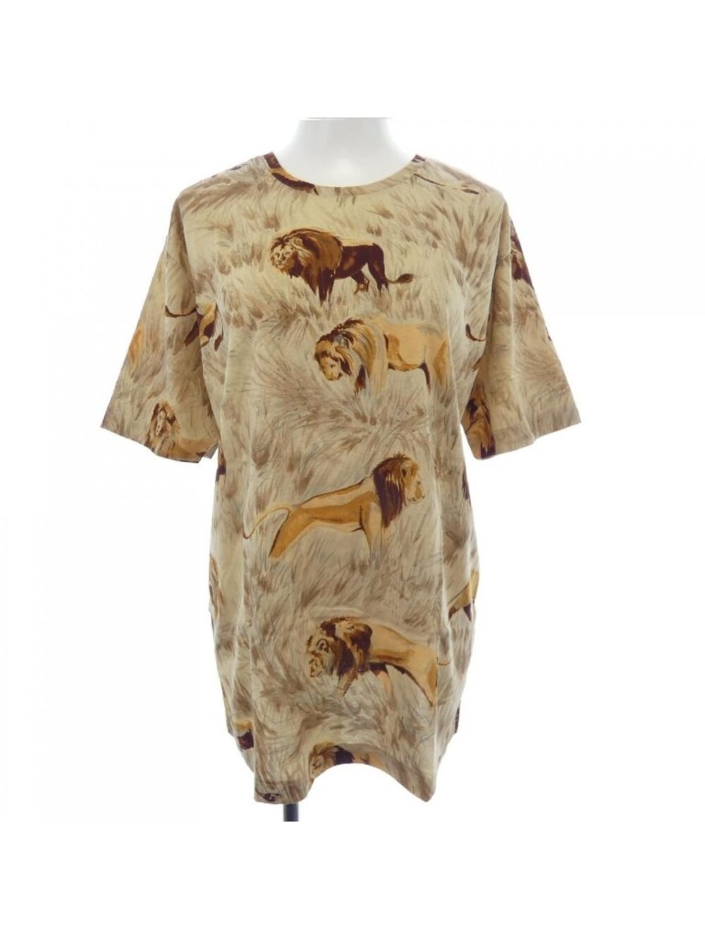 Hermes Vintage Lions Dans la Savane T-Shirt